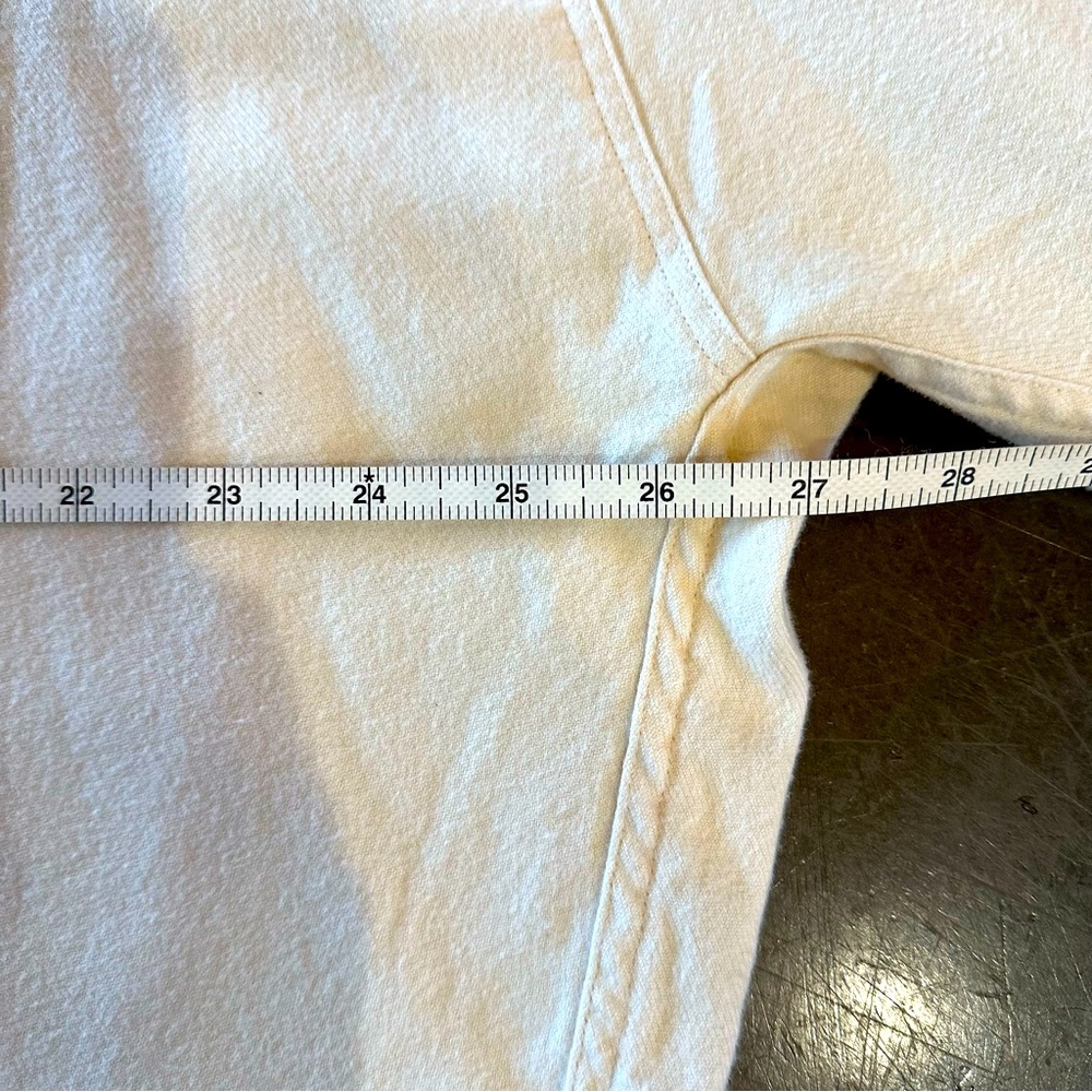 NWT - Frank & Eileen McCloghlin Cotton Flannel Shirt Jacket - Cream - XS / S - Picture 6 of 14